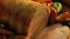 Rôti de porc aux pêches