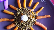 Mes petits pois, carottes au fromage et Tartare