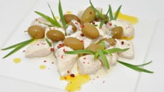 Bouchées de dinde crémées aux olives et à l'estragon