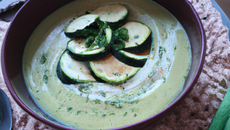 Velouté de courgettes au comté