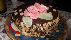 Gâteau gourmand multicolore