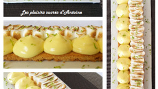 Tarte au citron : petites boules de crème et meringue onctueuse