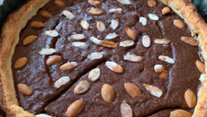 Tarte chocopoire amandine