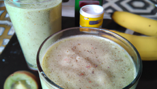 Smoothie à la banane et au kiwi