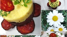 Boudin noir et sa purée de patate douce classique