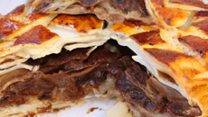 Galette des rois ouverte au chocolat