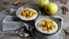 Risotto sucré aux pommes du Limousin AOP caramélisées