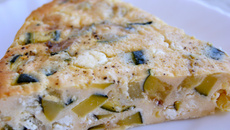 Clafoutis courgettes-feta