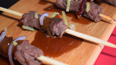 Brochettes de bavette de bœuf