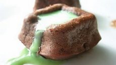 Bouchées au chocolat et sauce martienne