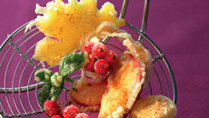 Tempura de fruits frais