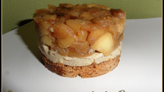 Tatin de foie gras au pain d'épices