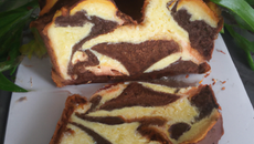 Cake marbré au chocolat maison