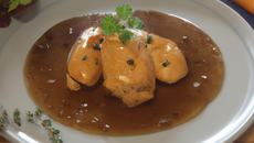 Civet de chapon au calvados