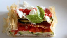 Tarte légère aux légumes d'été