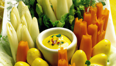 Farandole de crudités en habit de citronette