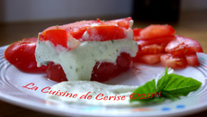 Tomate mozzarella revisitée à ma façon
