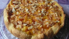 Gâteau à la crème et aux pommes