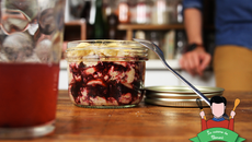 Pot du petit déjeuner au muesli