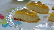 Sushis au riz au lait mangue nougat