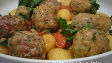Cocotte de boulettes de veau aux zestes de citron