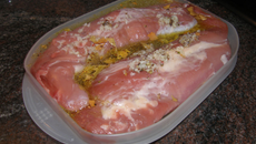 Cochon mariné au muscadet