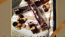 Fudges chocolat noir beurre de cacahuètes et cacahuètes salées