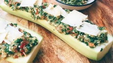 Courgettes farcies - Recette végétarienne