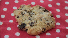 Cookies aux flocons d'avoine, raisins secs et pépites de chocolat