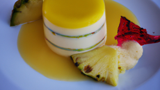 Panna Cotta exotique au coulis d'ananas
