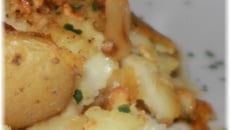 Pomme de terre tapée à l'ail