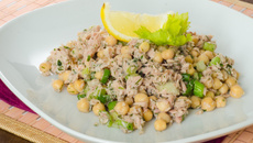 Salade de pois chiches et thon