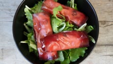 Salade avec brésaola et ricotta