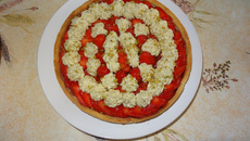 Tarte fraise-pistache