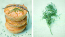 Muffins au Saumon, zestes de citron et aneth