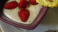 Crème de coco au mélange cinq baie et Ciflorette