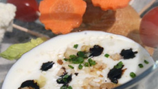 Croquant de légumes en vinaigrette de cabécou du Périgord