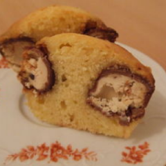 Fondant au chocolat et aux Kinder Schoko Bons > Recette