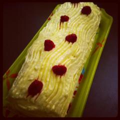 Recette Buche Roulee A La Mascarpone Et Aux Framboises En Video