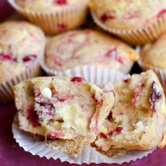 Recette Muffins Aux Cranberries Et Chocolat Blanc En Video