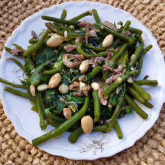 Salade de haricots verts aux amandes - Programme Malin