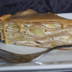 Recette Gateau De Crepes Speculos Pommes Et Caramel Au Beurre Sale En Video