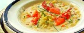 Chaudrée au homard et au maïs