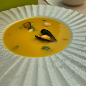 Soupe de moules au safran au thermomix