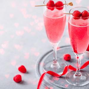 Soupe de champagne fraises et framboises