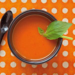 Gaspacho express tomates-basilic