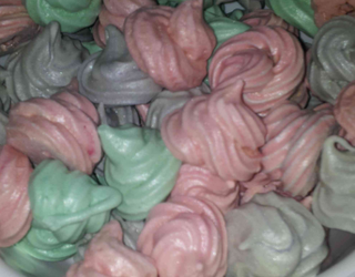 Recette Meringues Multicolores 750g