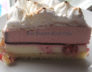 Recette Bavarois Framboise Chocolat Blanc Meringue 750g