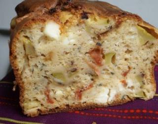 Recette Cake Courgette Feta Et Tomates Sechees Moellissime 750g