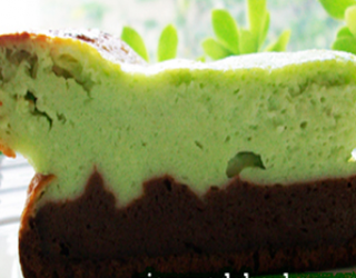 Recette Double Moelleux Etage Superieur Facon Cheese Cake A La Menthe Etage Inferieur Moelleux Fondant Au Chocolat Noir 750g